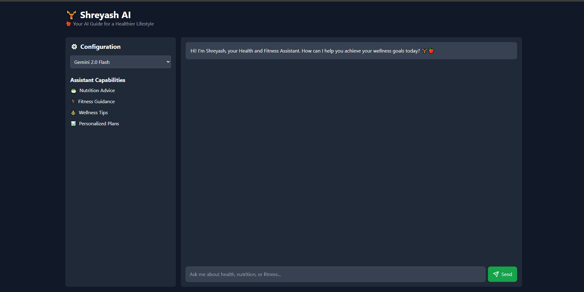 Shreyash AI - Fitness Assistant